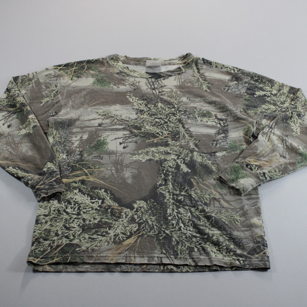 Wrangler Pro Gear Mens MCamo Long Sleeve Game Hunting Utility Pocket Outdoor